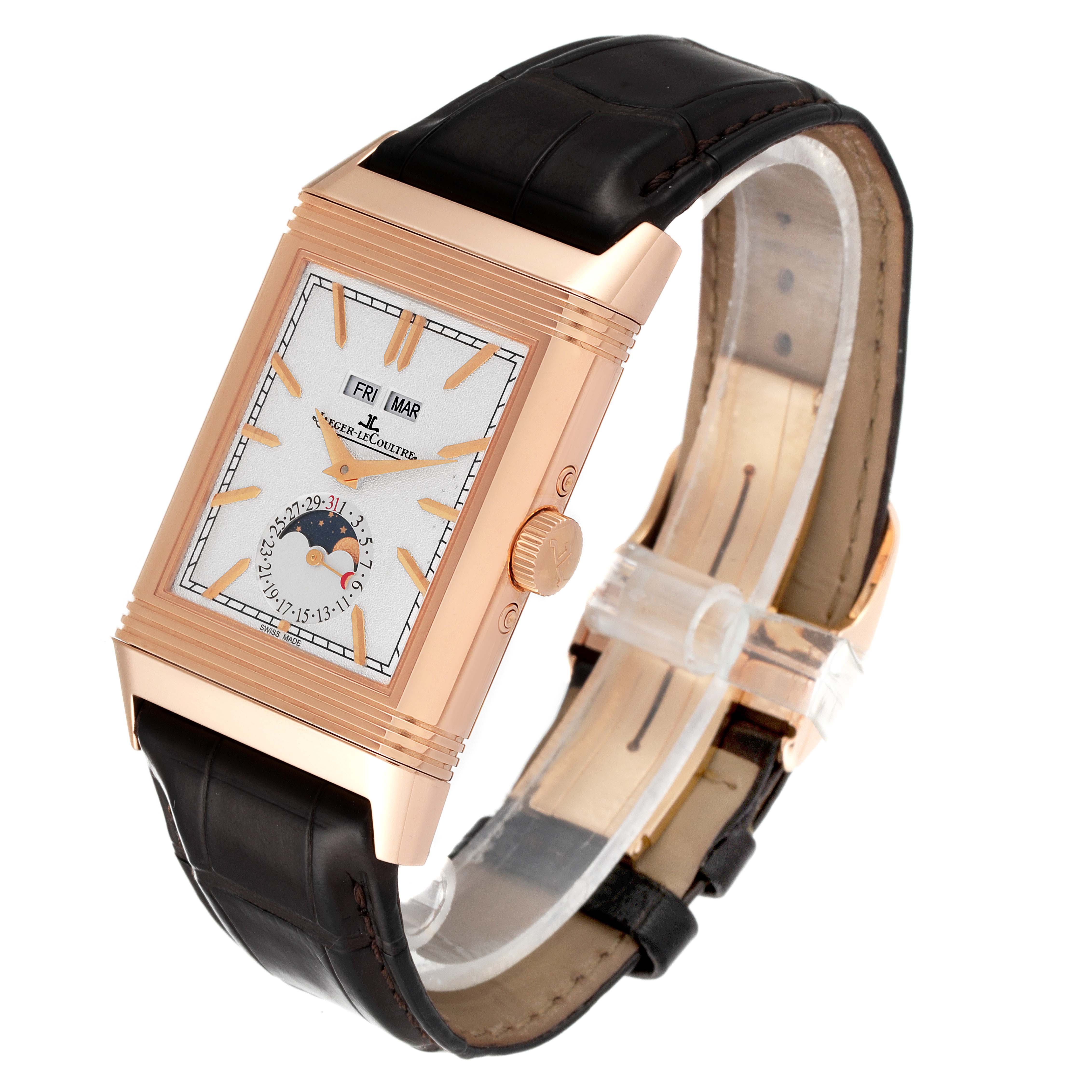 Jaeger LeCoultre Reverso Rose Gold Q3912420 Stock 41509 SwissWatchExpo