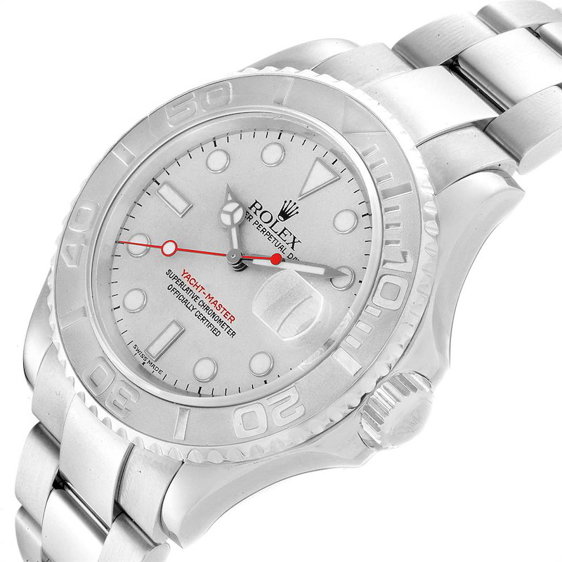 Rolex Yachtmaster Steel Platinum Automatic Mens Watch