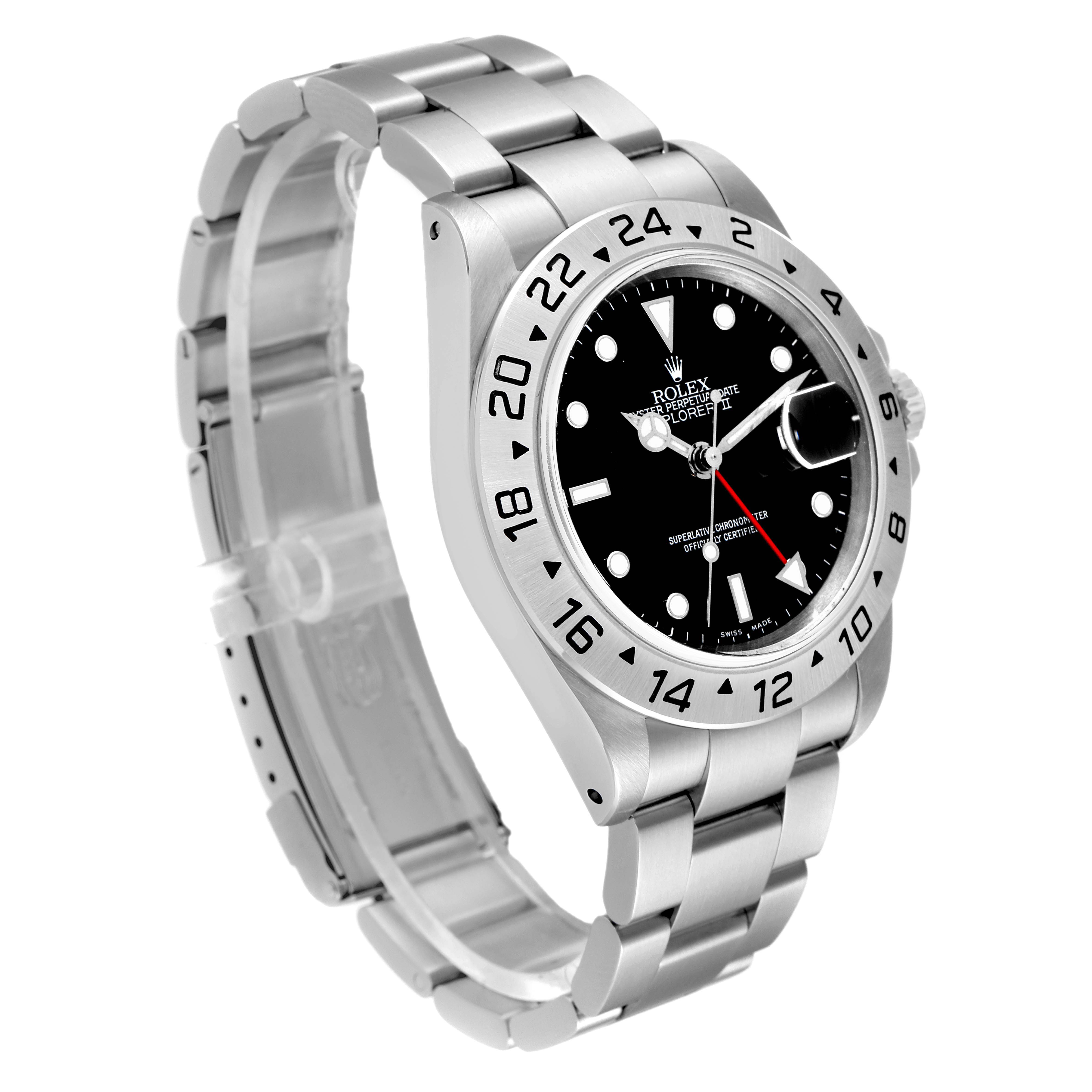 Rolex Explorer Ii Black Dial Automatic Steel Mens Watch Box