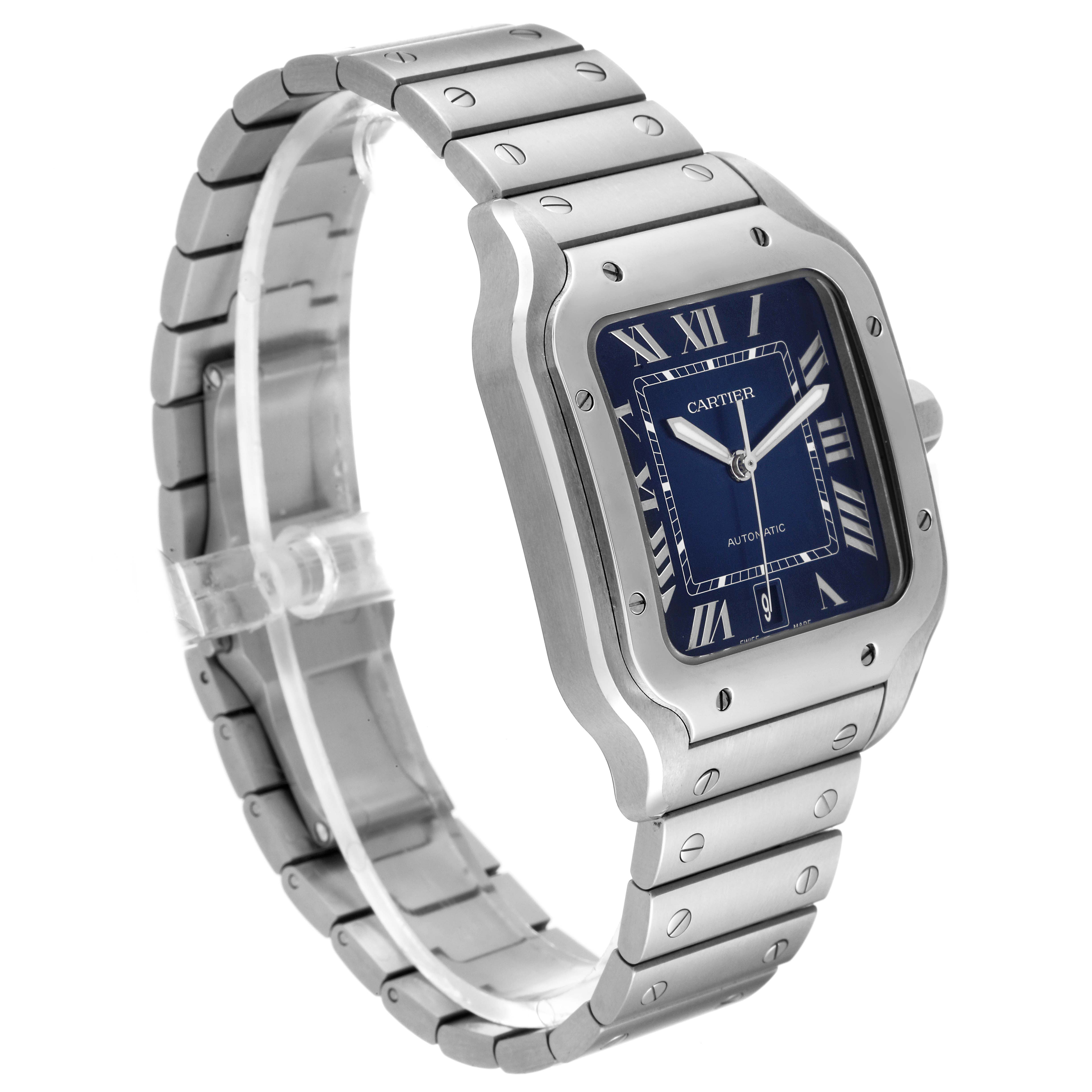 Cartier Santos Stainless Steel WSSA0030 Stock 52931 SwissWatchExpo