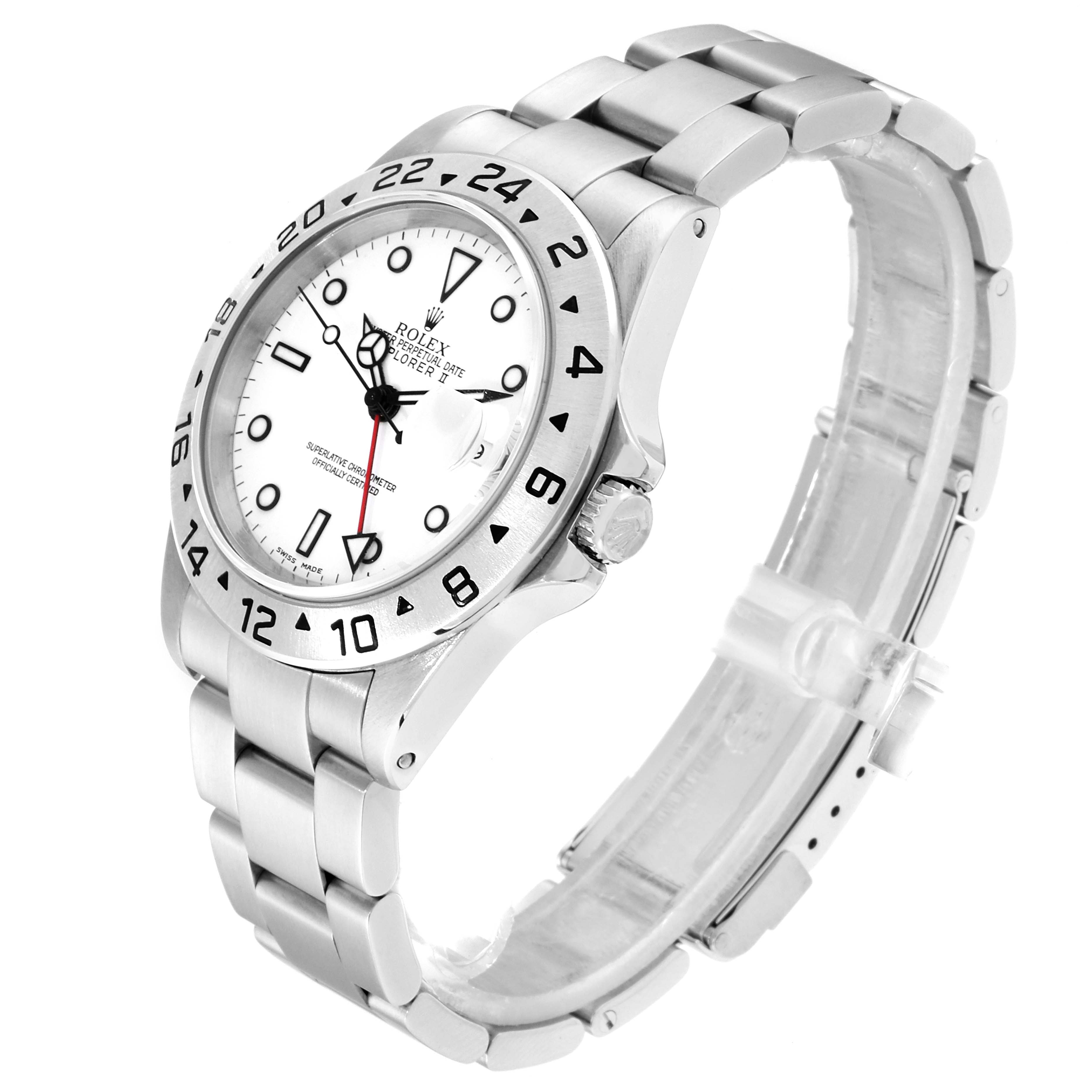 Rolex Explorer Ii White Dial Stainless Steel Mens Watch