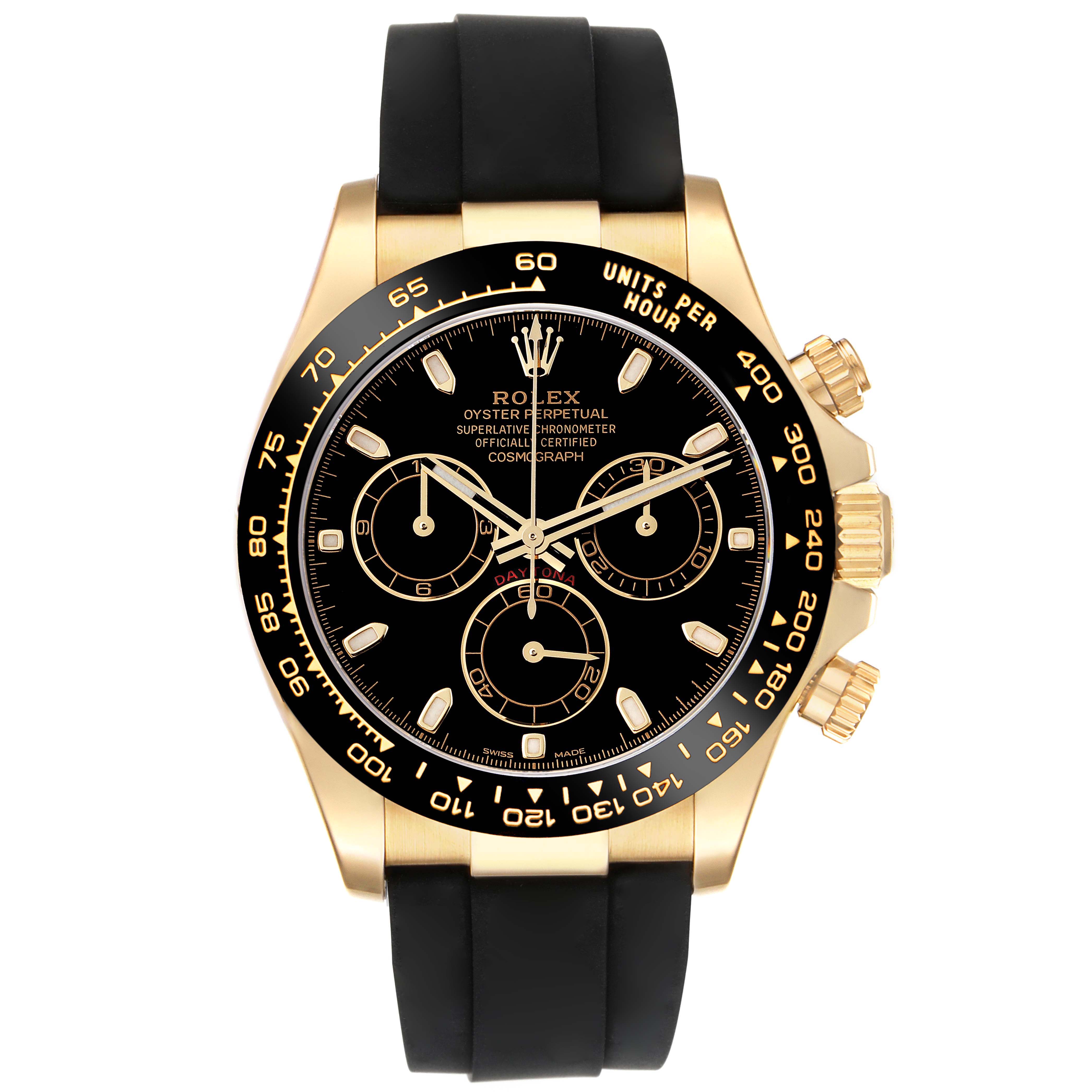 Rolex Daytona Yellow Gold Stock Swisswatchexpo