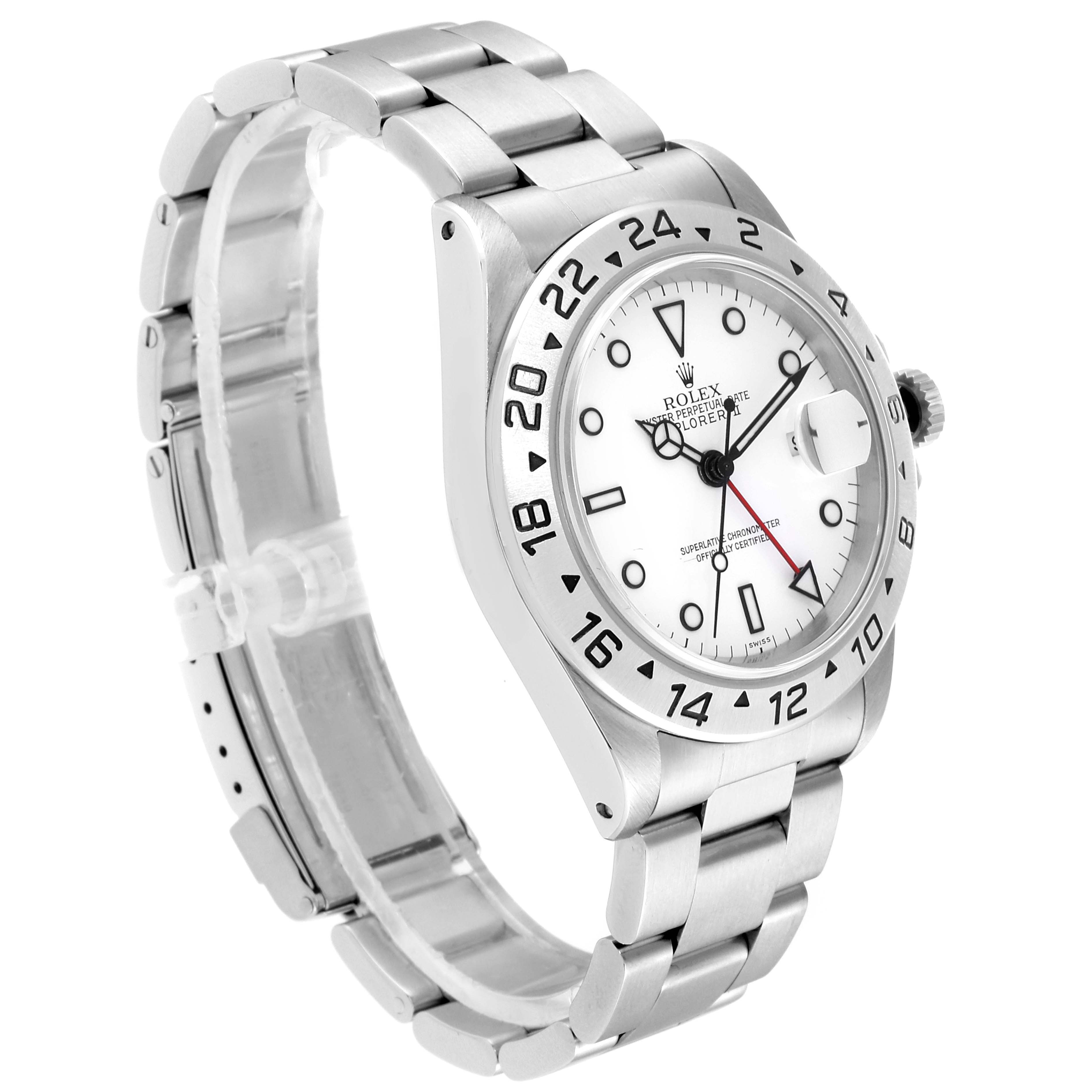 Rolex Explorer Ii White Dial Stainless Steel Mens Watch