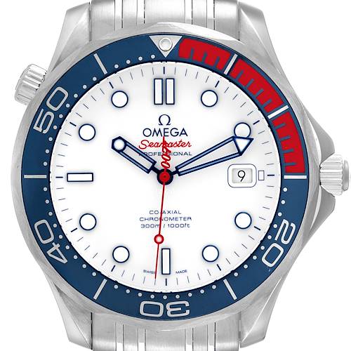 Photo of Omega Seamaster 300M James Bond Commander's Steel Limited Edition Mens Watch 212.32.41.20.04.001 Box Card