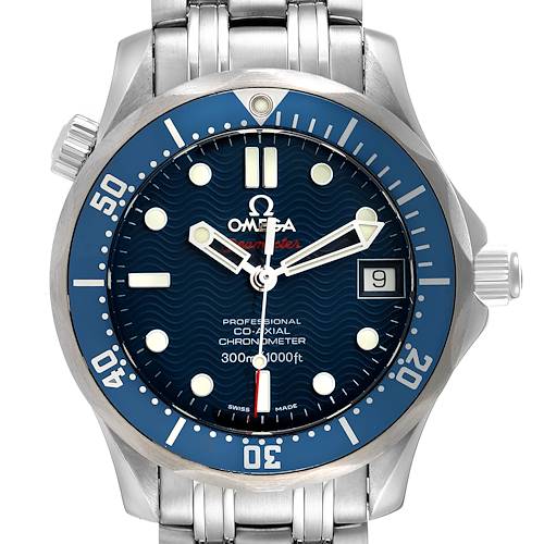 Photo of Omega Seamaster Midsize 36mm Co-Axial Blue Dial Steel Mens Watch 2222.80.00