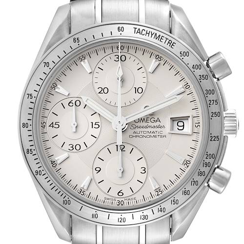 Photo of Omega Speedmaster Silver Dial Chronograph Mens Watch 3211.30.00 Box Card