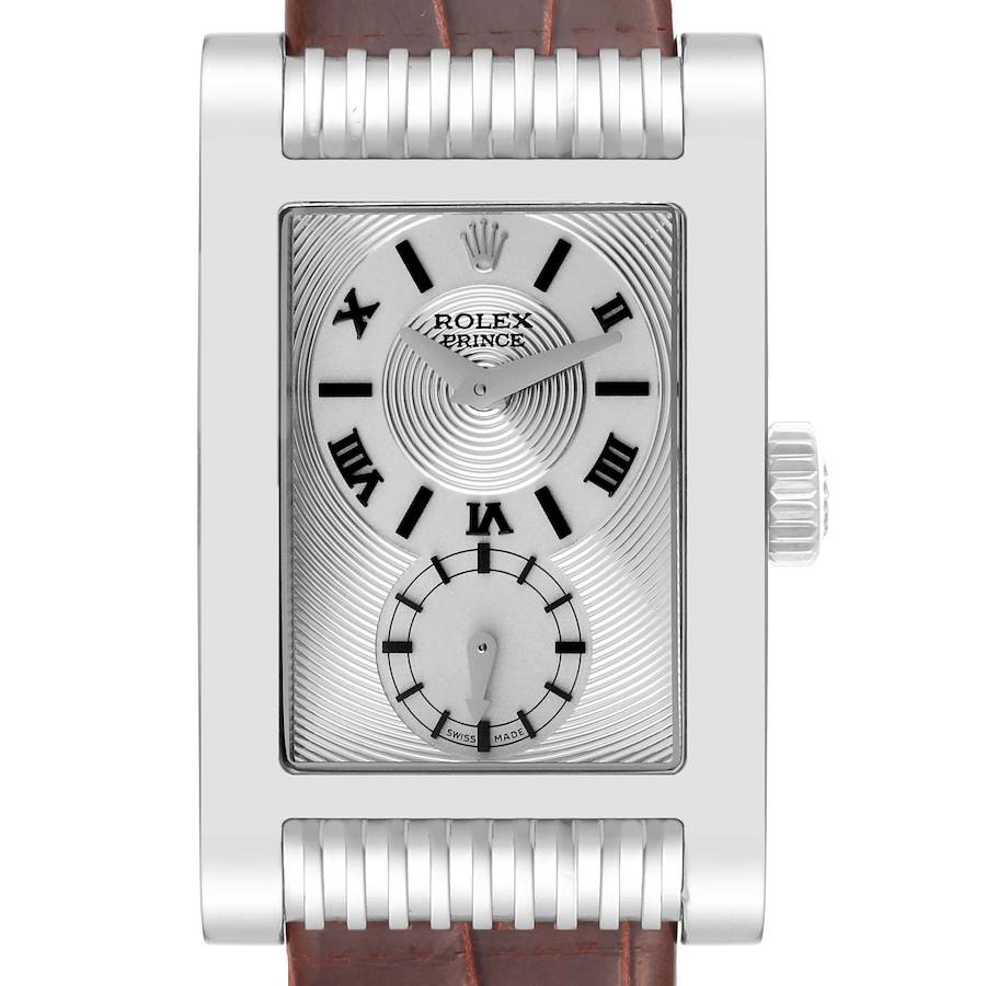 Rolex Cellini Prince White Gold Silver Dial Mens Watch 5441 SwissWatchExpo