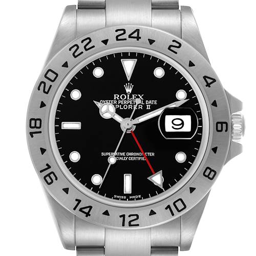 Photo of Rolex Explorer II Black Dial Steel Mens Watch 16570