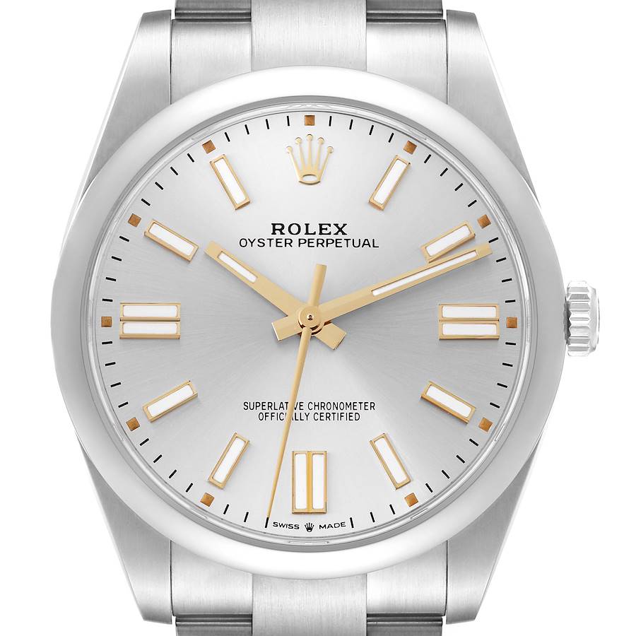 NOT FOR SALE Rolex Oyster Perpetual 41 Silver Dial Steel Mens Watch 124300 Box Card PARTIAL PAYMENT SwissWatchExpo