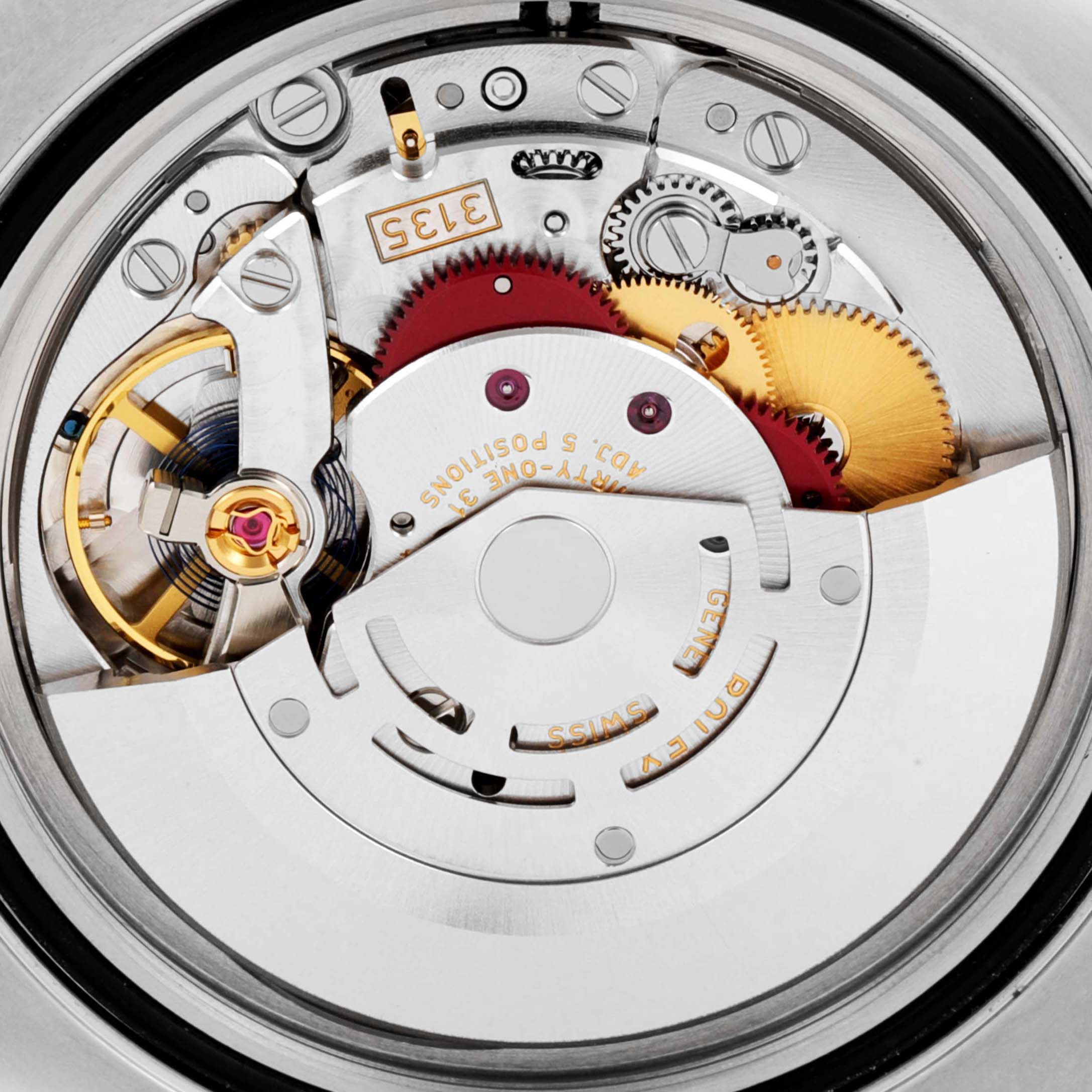 This image shows the movement mechanism and internal parts of a Rolex Submariner 116610 Men's Stainless Steel Black Dial 116610 Men's Stainless Steel Black Dial watch, viewed from the back.