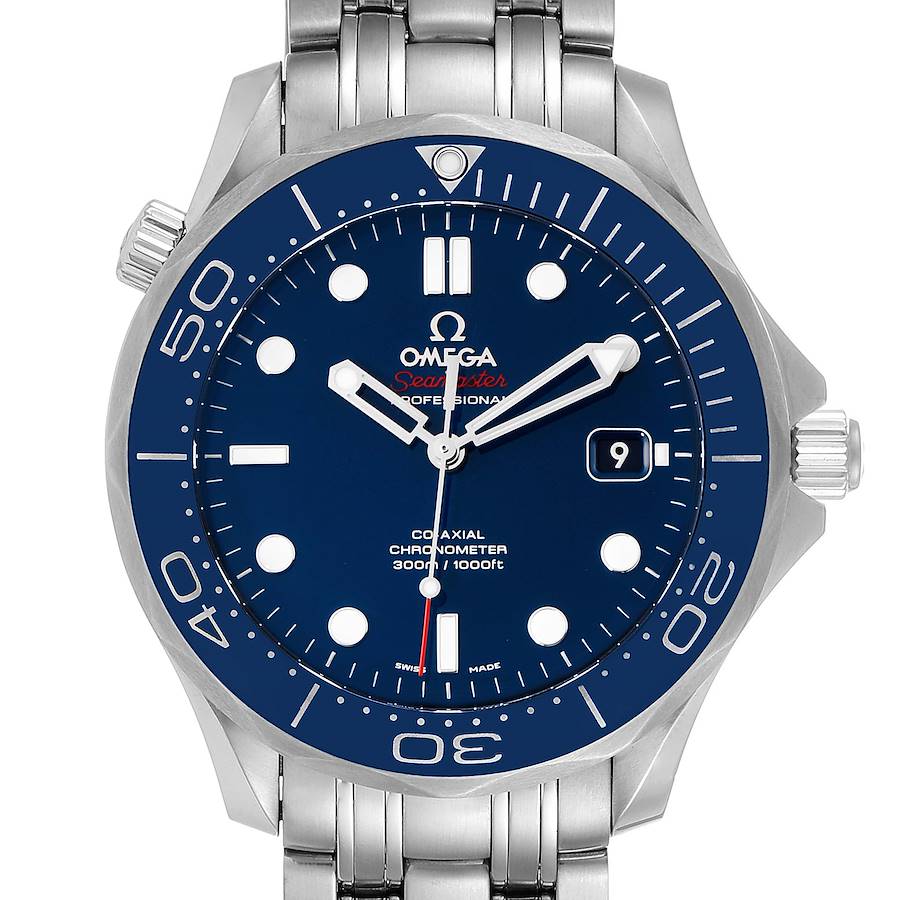 Omega Seamaster Diver Co-Axial Mens Watch 212.30.41.20.03.001 Card SwissWatchExpo