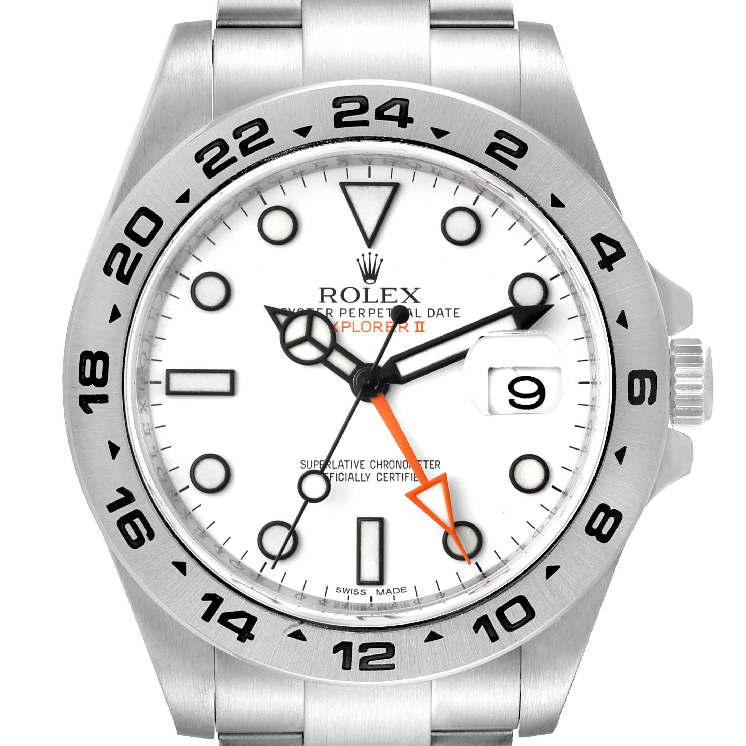 explorer white dial