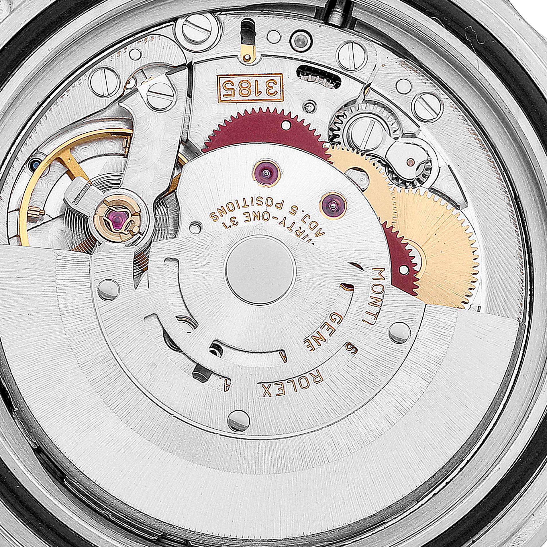 The image shows the internal mechanism and parts of the Rolex GMT-Master 16710 Men's Stainless Steel Black Dial 16710 Men's Stainless Steel Black Dial watch, viewed from the back.