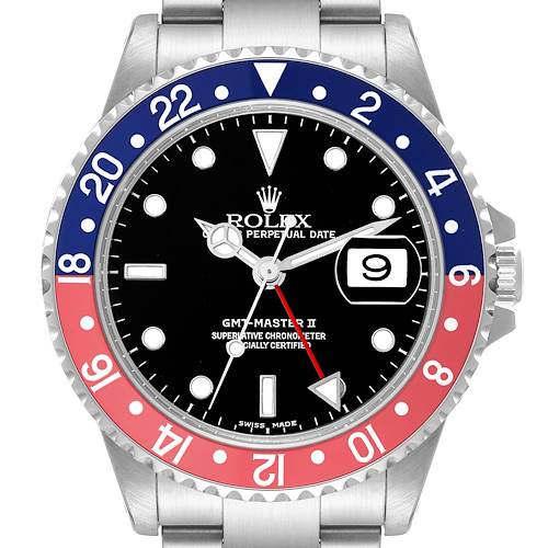 Photo of Rolex GMT Master II Pepsi Bezel Steel Mens Watch 16710