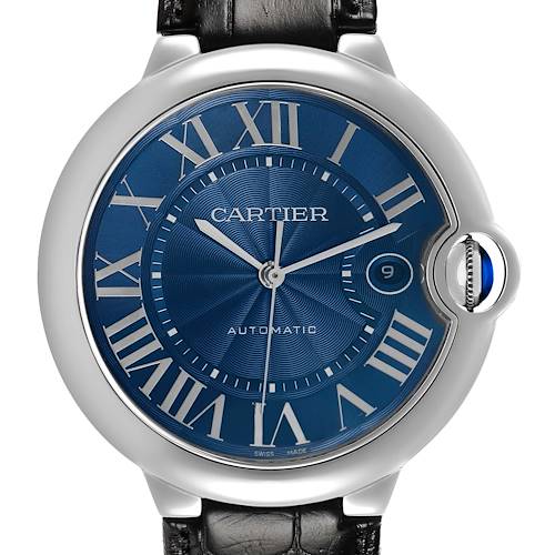 Photo of Cartier Ballon Bleu Stainless Steel Blue Mens Watch WSBB0027