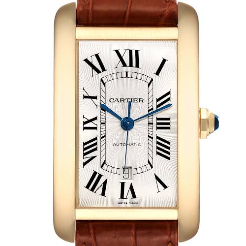 Photo of Cartier Tank Americaine Yellow Gold Automatic Mens Watch W2609756