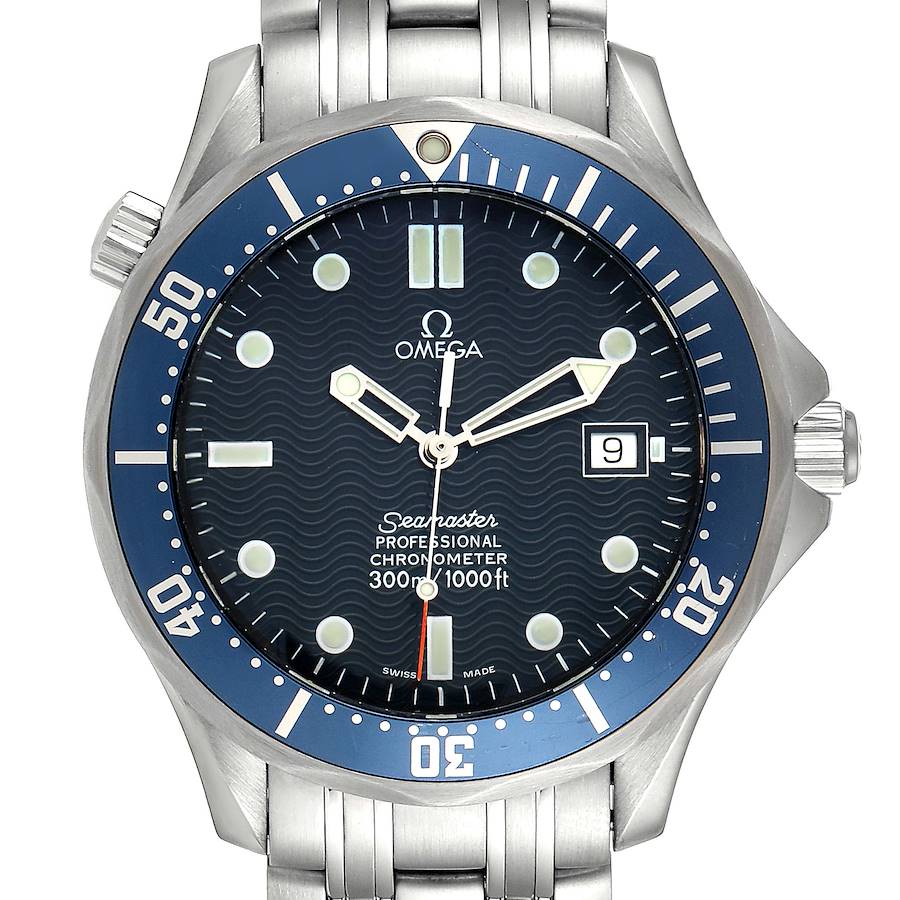 Omega Seamaster 300M Blue Dial Steel Mens Watch 2531.80.00 SwissWatchExpo