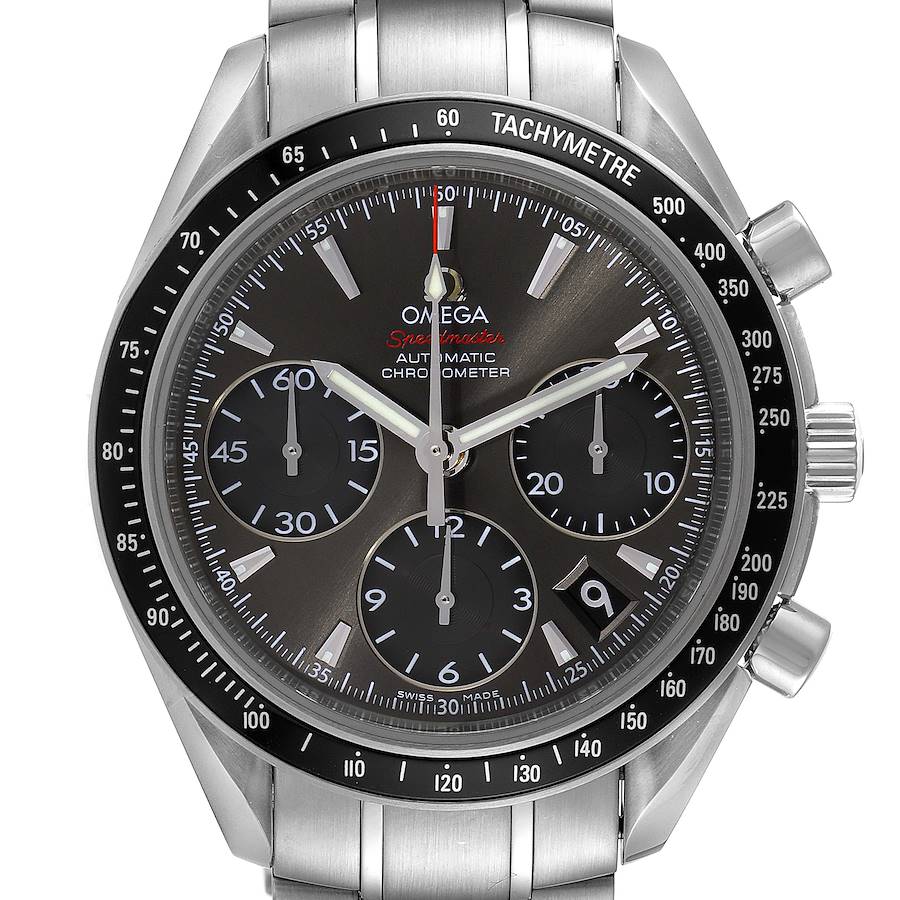 Omega Speedmaster Day Date Gray Dial Watch 323.30.40.40.06.001 SwissWatchExpo