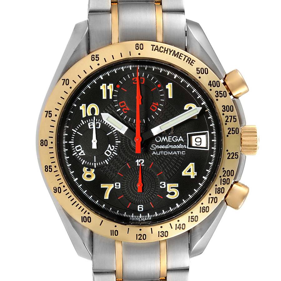 Omega Speedmaster Mark 40 Steel Yellow Gold Automatic Watch 3313.53.00 SwissWatchExpo
