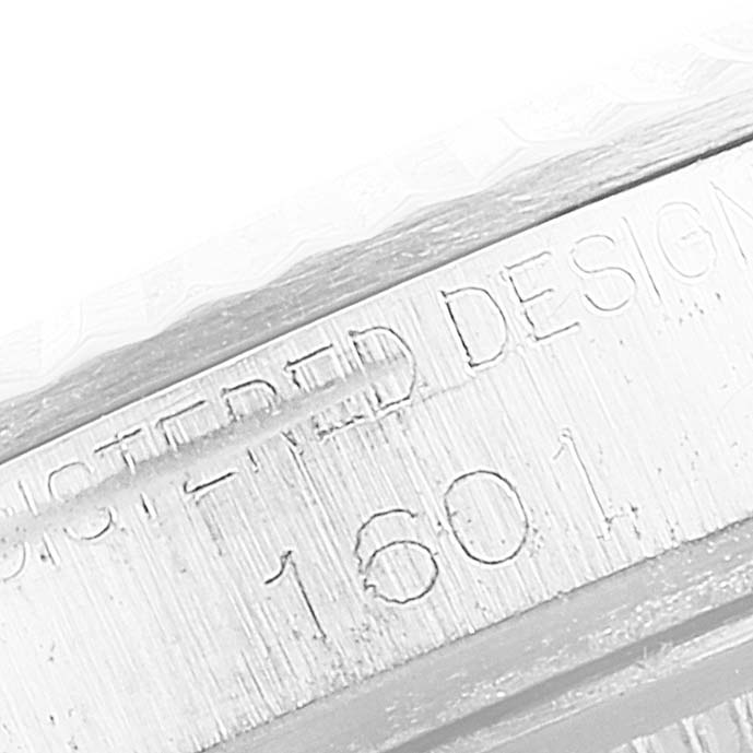 The image shows a close-up of the side engraving on the case of a Vintage Collection model by Rolex with the model number.