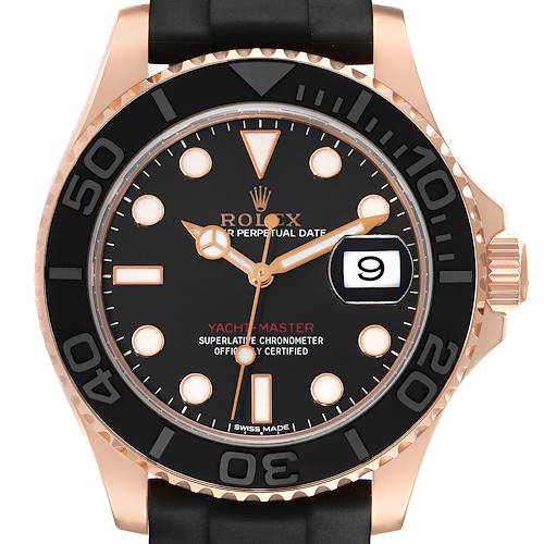 Photo of * NOT FOR SALE* Rolex Yachtmaster 40mm Rose Gold Oysterflex Bracelet Mens Watch 116655 (Partial Payment for MA)