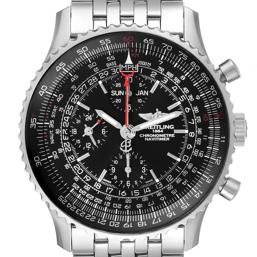 Breitling Navitimer 1884 Limited Edition Black Dial Mens Watch A21350 SwissWatchExpo
