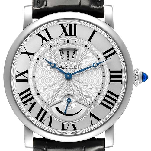 Photo of Cartier Rotonde Power Reserve Silver Dial Steel Mens Watch W1556369