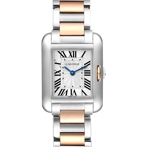 Photo of Cartier Tank Anglaise Small Steel Rose Gold Ladies Watch W5310036