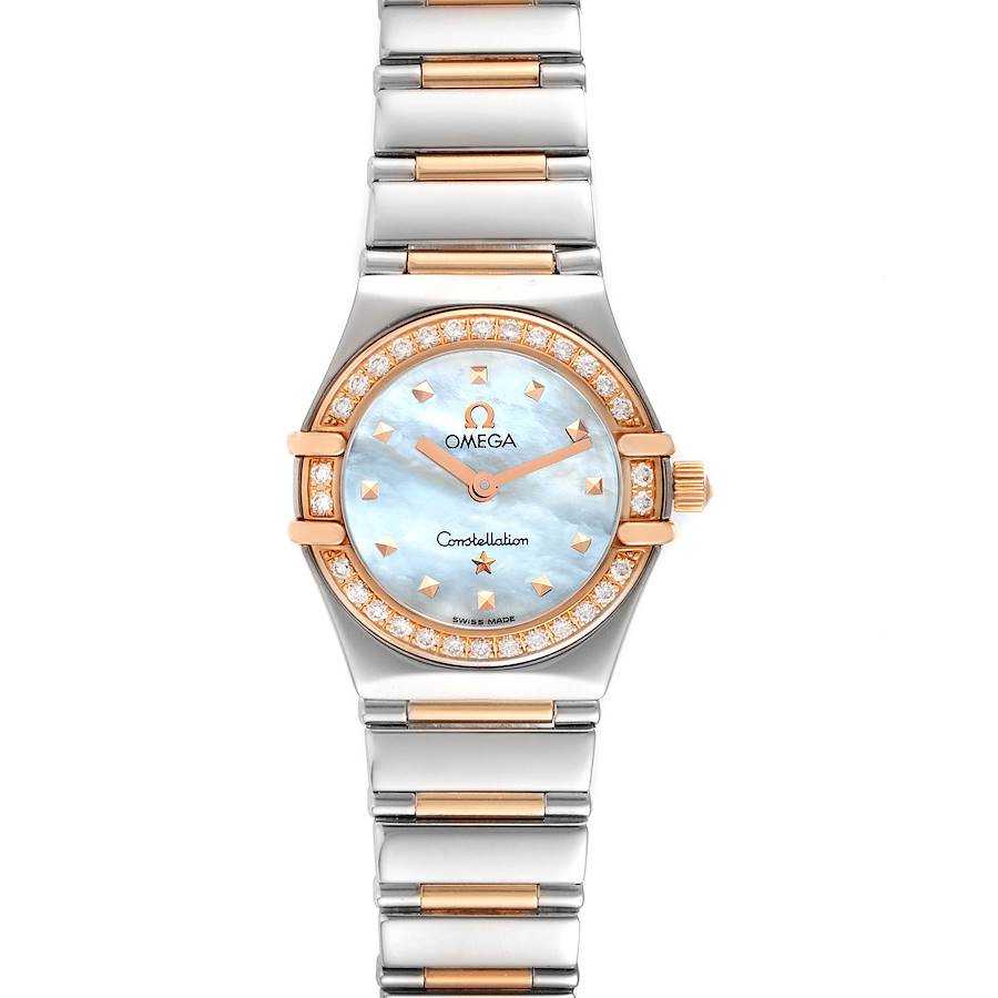 Omega Constellation My Choice Steel Rose Gold Diamond Watch 1368.71.00 SwissWatchExpo