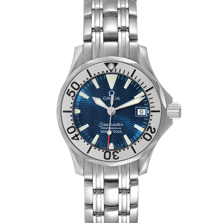 Omega Seamaster Diver 300M Quartz 28mm Steel Ladies Watch 2584.80.00 Card SwissWatchExpo