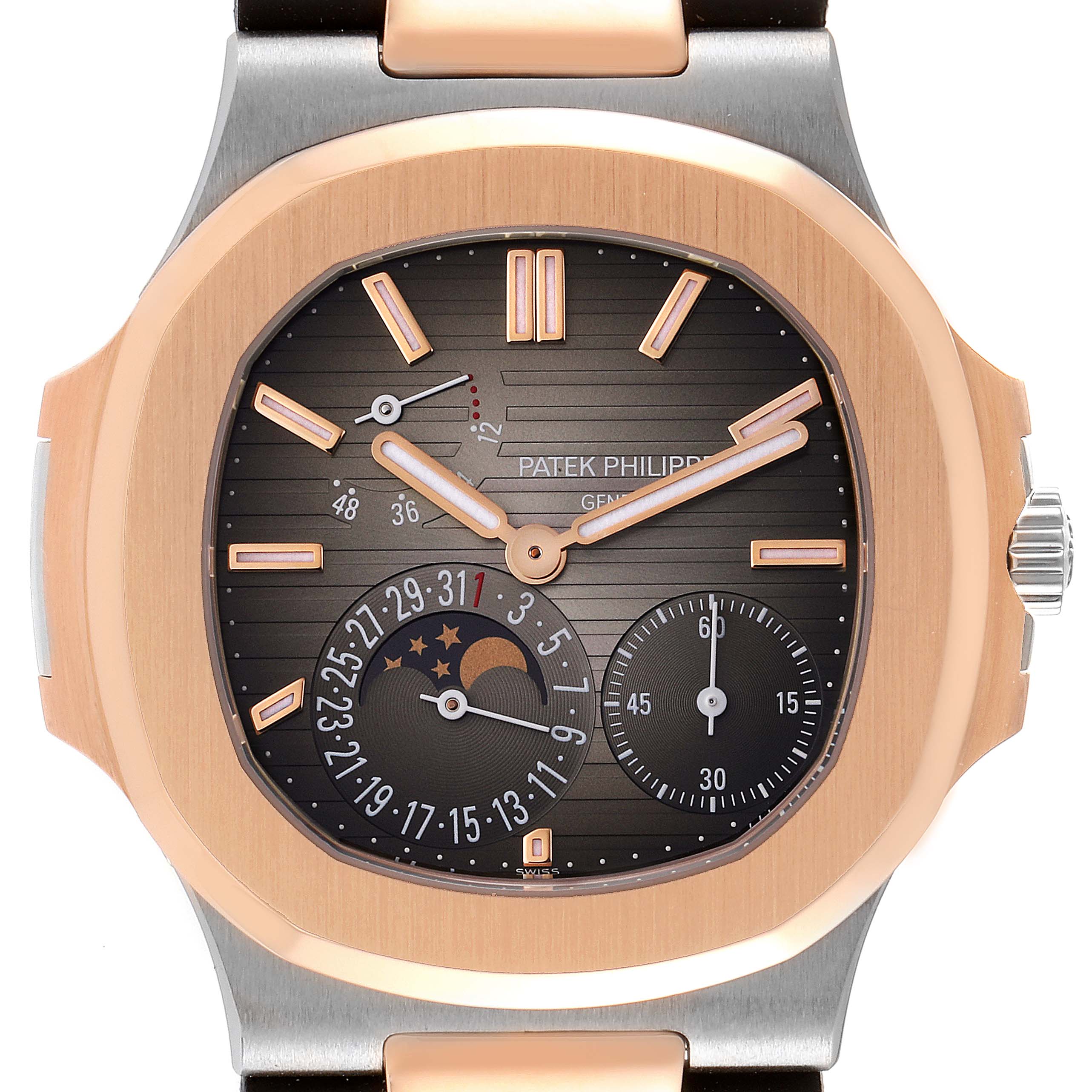 Patek Philippe Nautilus White Gold 5712GR | Stock 39635 | SwissWatchExpo