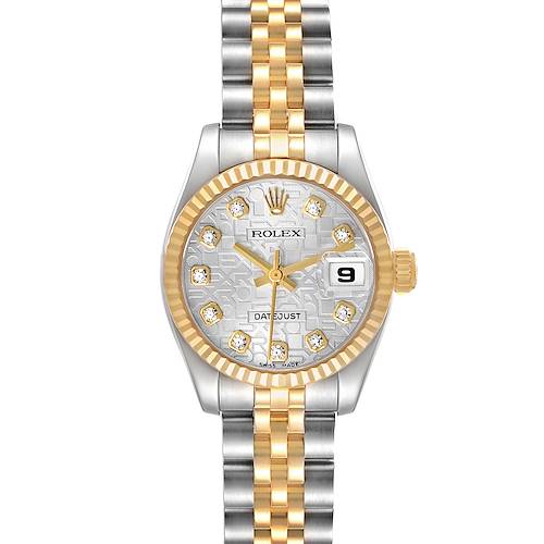 Photo of Rolex Datejust Anniversary Diamond Dial Yellow Gold Ladies Watch 179173