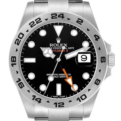 Photo of Rolex Explorer II 42 Steel Black Dial Mens Watch 216570