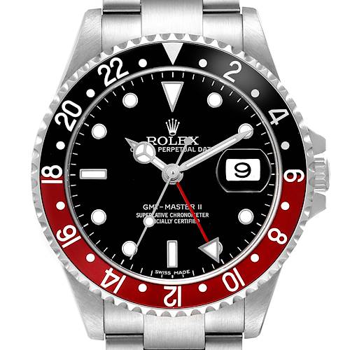 Photo of Rolex GMT Master II Steel Black Red Coke Bezel Error Dial Mens Watch 16710