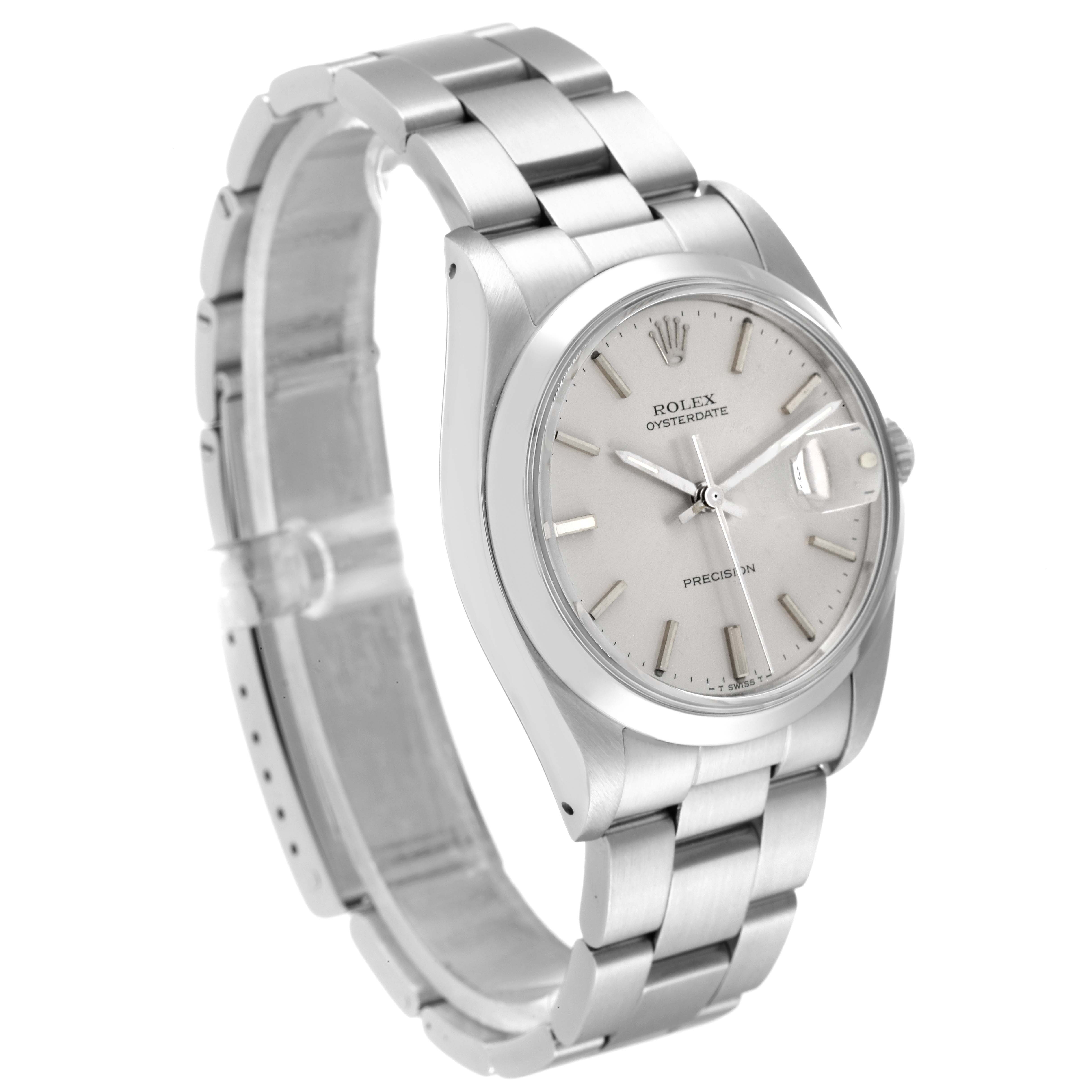 The Rolex Vintage Collection 6694 Men's Stainless Steel Silver Dial 6694 Men's Stainless Steel Silver Dial model is shown at a three-quarter angle, highlighting its bracelet, case, and dial.
