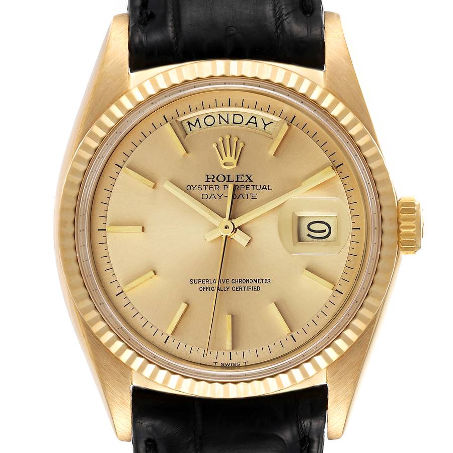 Rolex President Day-Date 18k Gold Vintage Mens Watch 1803 | SwissWatchExpo