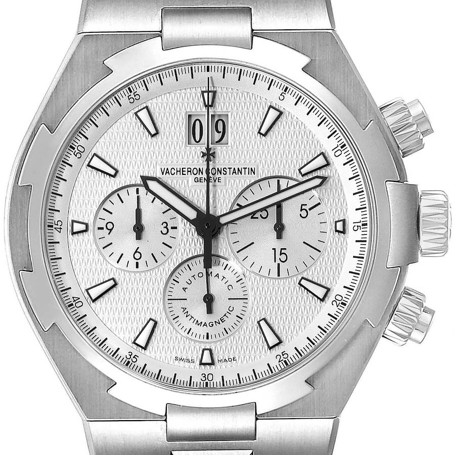 Vacheron Constantin Overseas Silver Dial Chronograph Mens Watch 49150 SwissWatchExpo