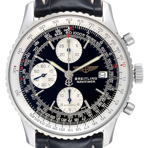 Photo of Breitling Navitimer II Black Dial Steel Mens Watch A13022