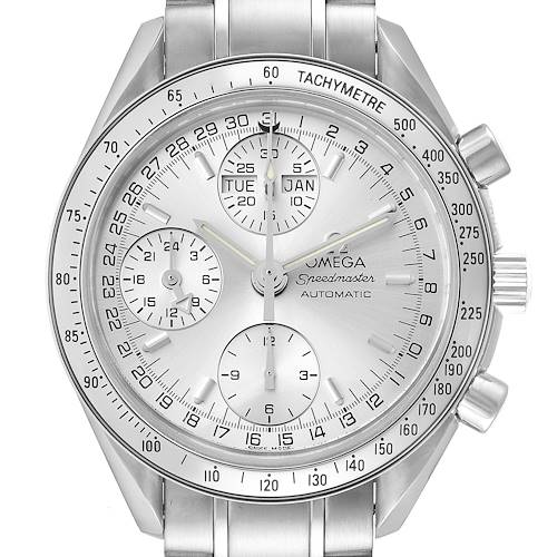 Photo of Omega Speedmaster Day Date Chronograph Steel Mens Watch 3523.30.00 Box Card