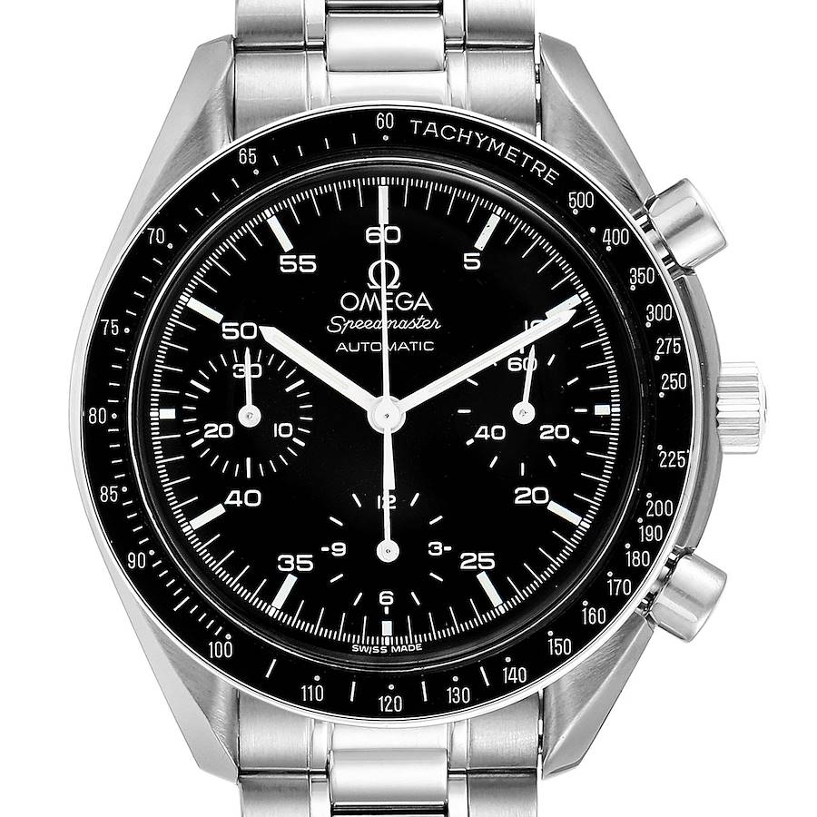 Omega Speedmaster Reduced Hesalite Crystal Automatic Mens Watch 3510.50.00 SwissWatchExpo