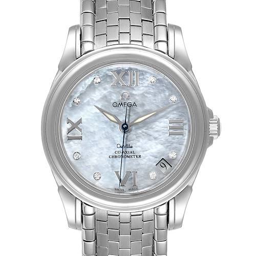 Photo of Omega DeVille Co-Axial 31 MOP Diamond Dial Steel Ladies Watch 4531.31.00