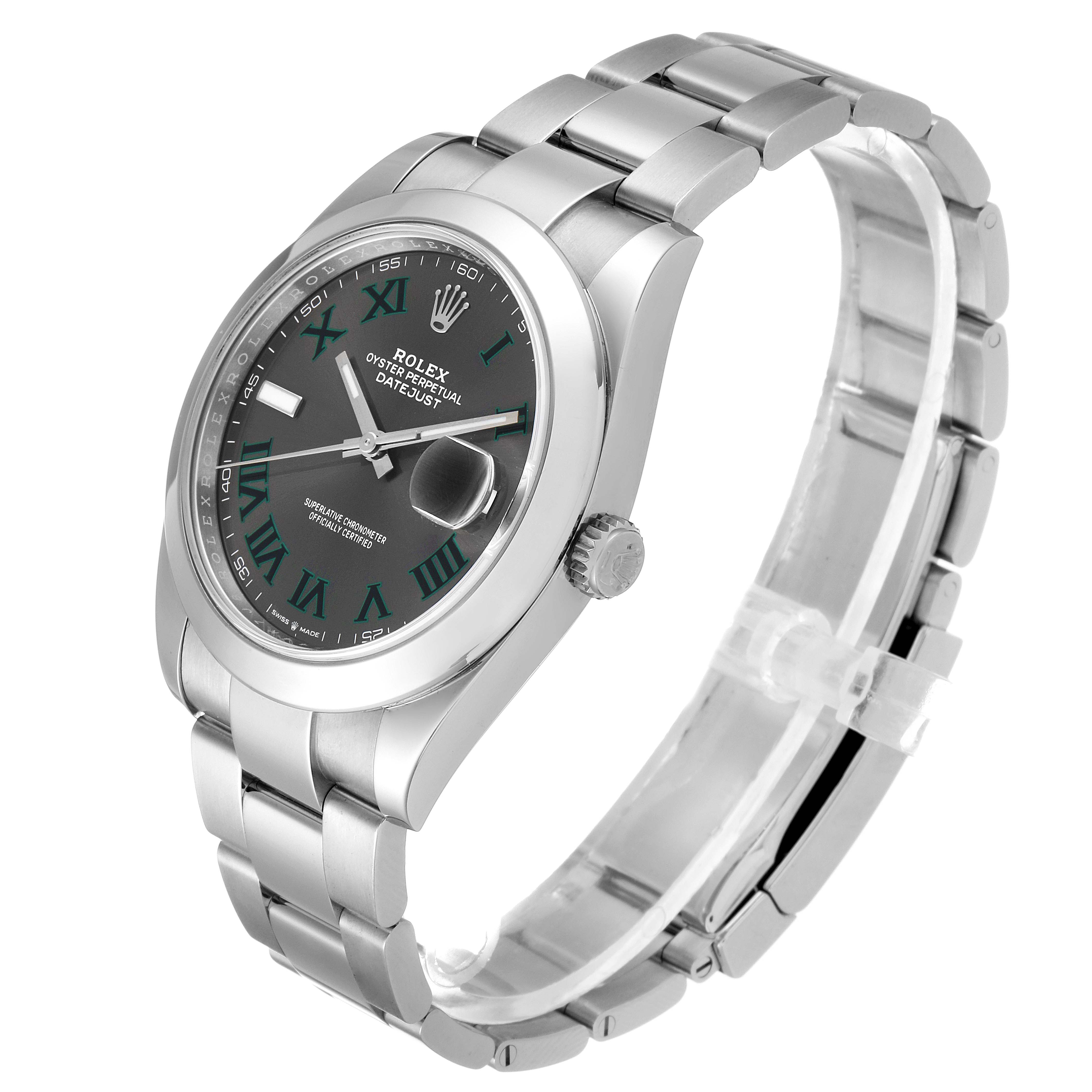 rolex datejust 41 green dial