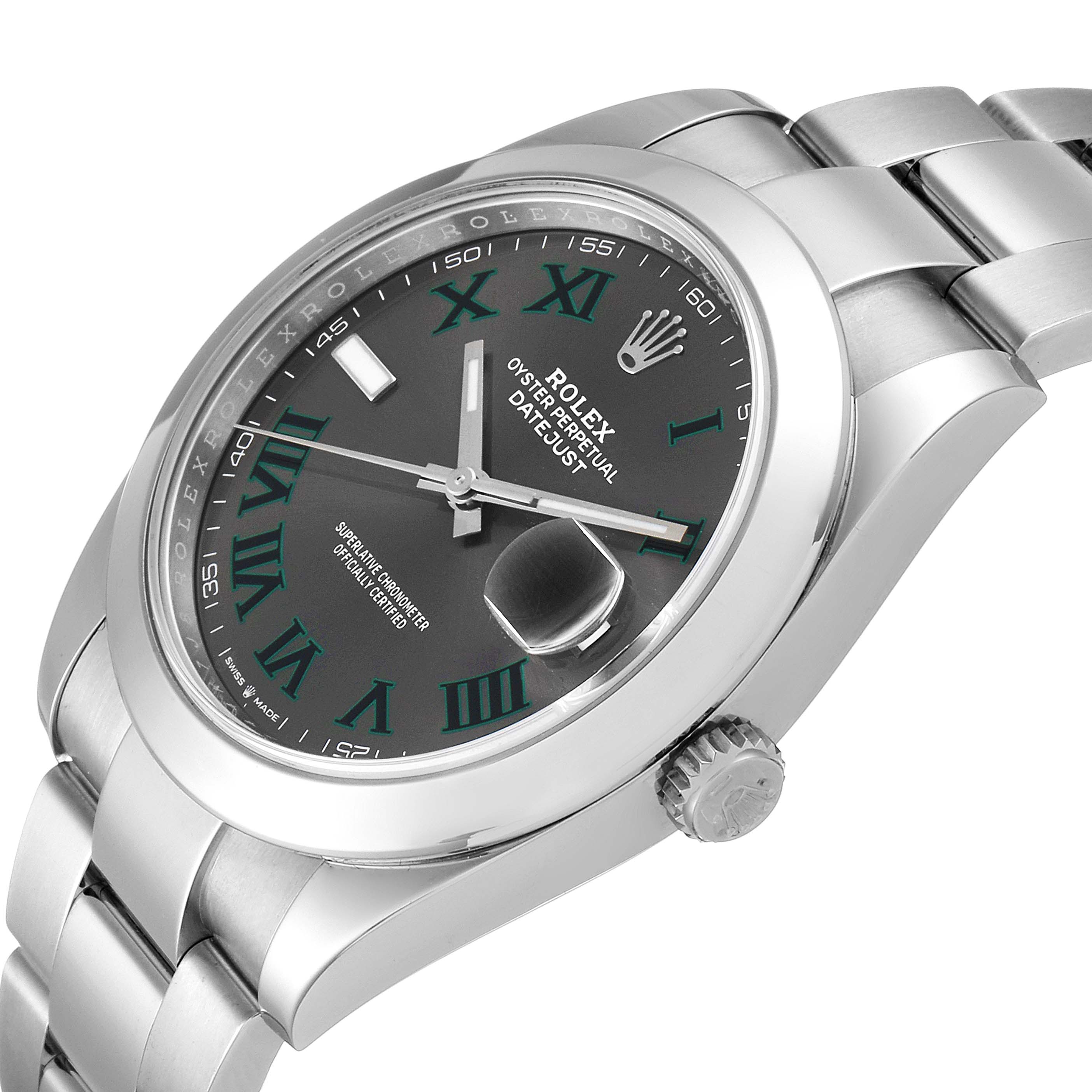 rolex datejust 41 green