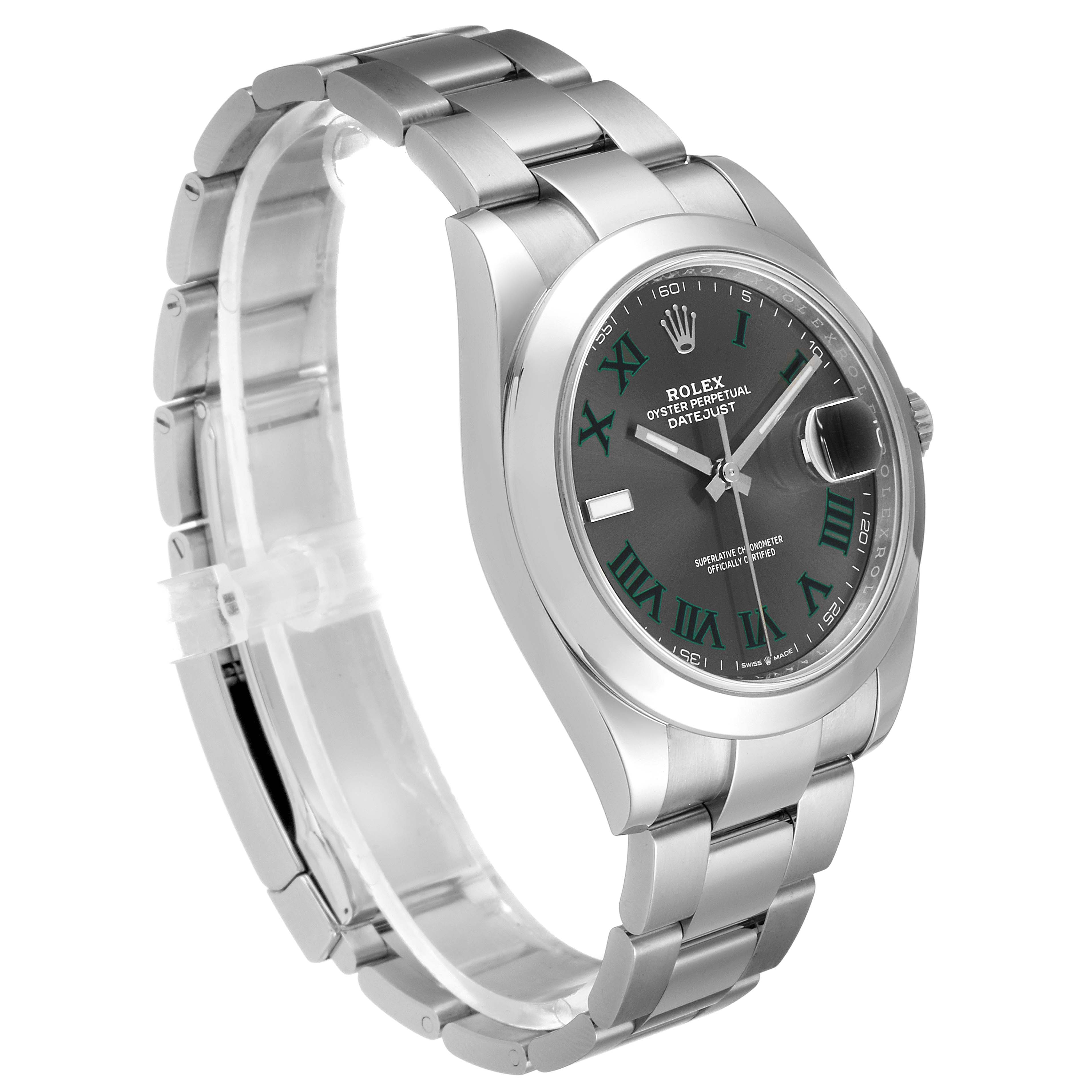 rolex datejust 41 green dial