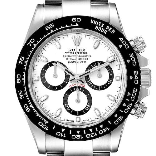 Photo of Rolex Daytona Ceramic Bezel White Dial Steel Mens Watch 116500 Unworn