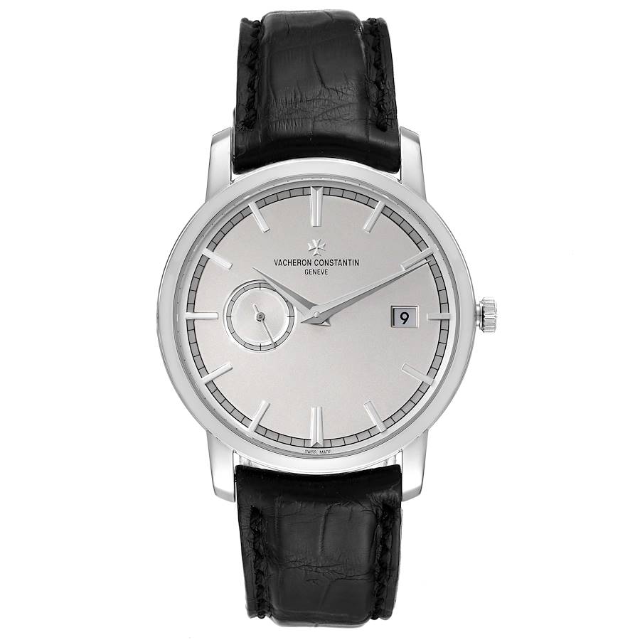 Vacheron Constantin Traditionnelle White Gold Mens Watch 87172 Box