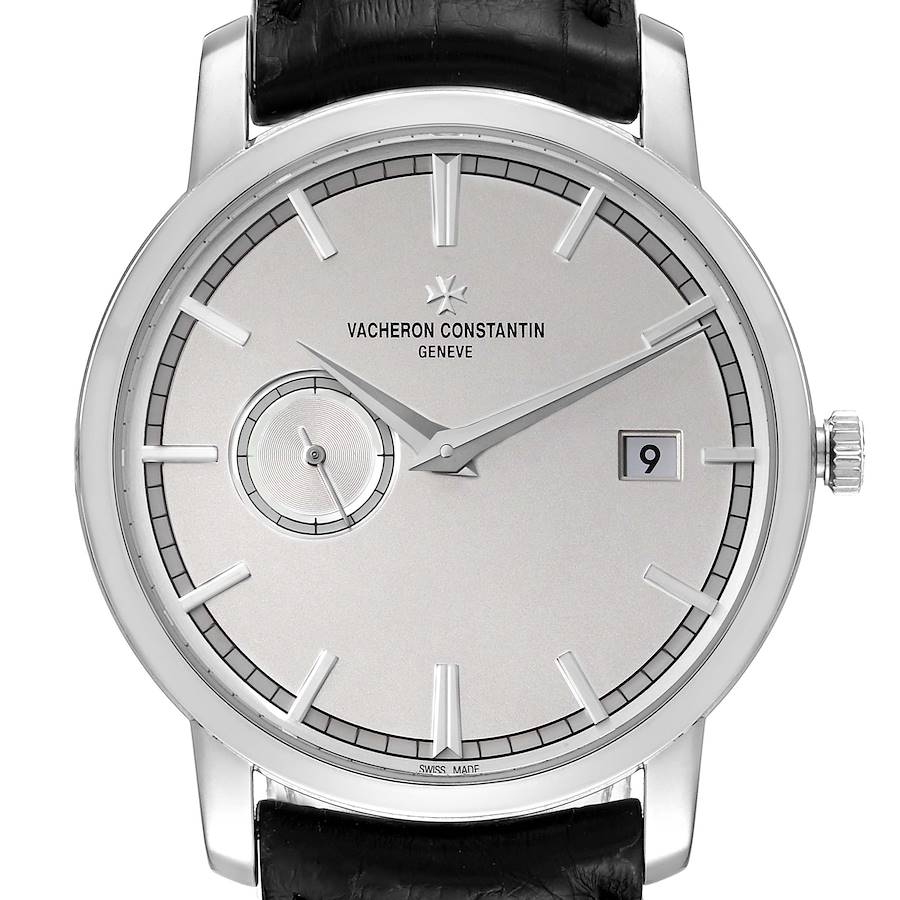 Vacheron Constantin Traditionnelle White Gold Mens Watch 87172 Box Papers SwissWatchExpo