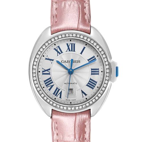 Photo of Cartier Cle Steel Diamond Ladies Watch W4CL0005 Card