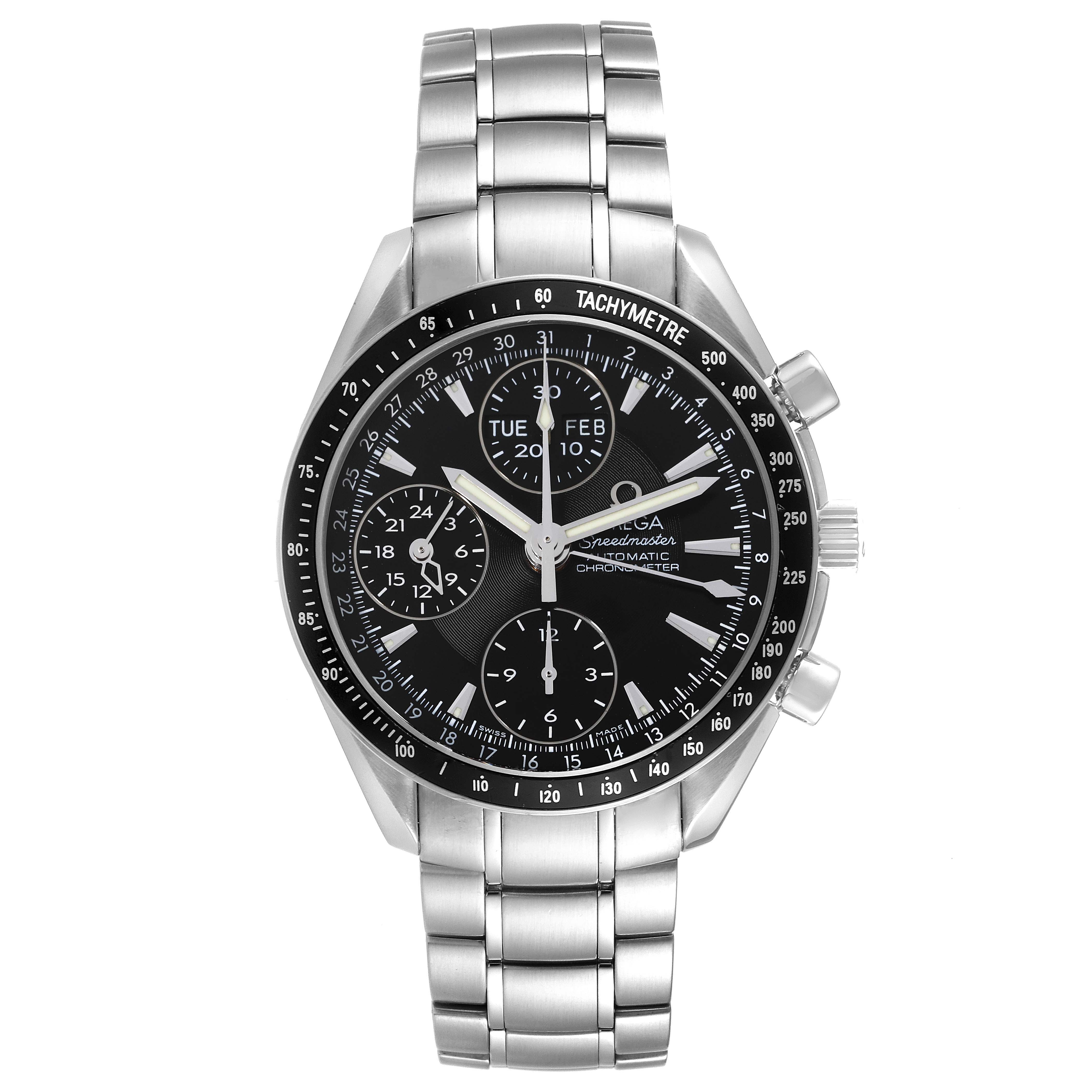 OMEGA Speedmaster 自動巻き腕時計 3220.50 OMEGA Speedmaster Day-Date Chronograph 3220.50.00 – HODINKEE