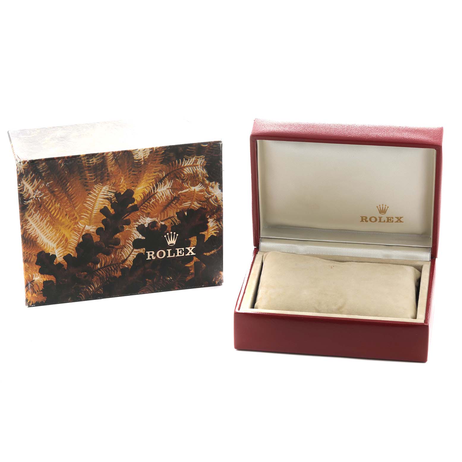 The image shows a Rolex President 69178 Women's Yellow Gold Champagne Dial watch box and outer packaging, without the watch visible.